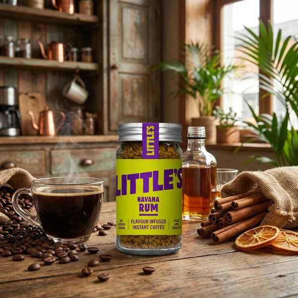 Instant Kaffe med romsmag 50g Littles 71079217 by Littles color Sort