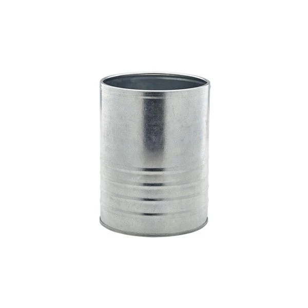 Galvaniseret stål dåse 1,3 l - Ø11 x 14,5 cm GSC11 by Genware color Sort
