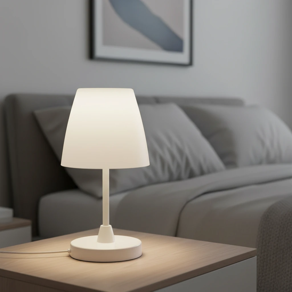 Bordlampe LED Ø13 x H30 cm C46000510 by Koop color Hvid