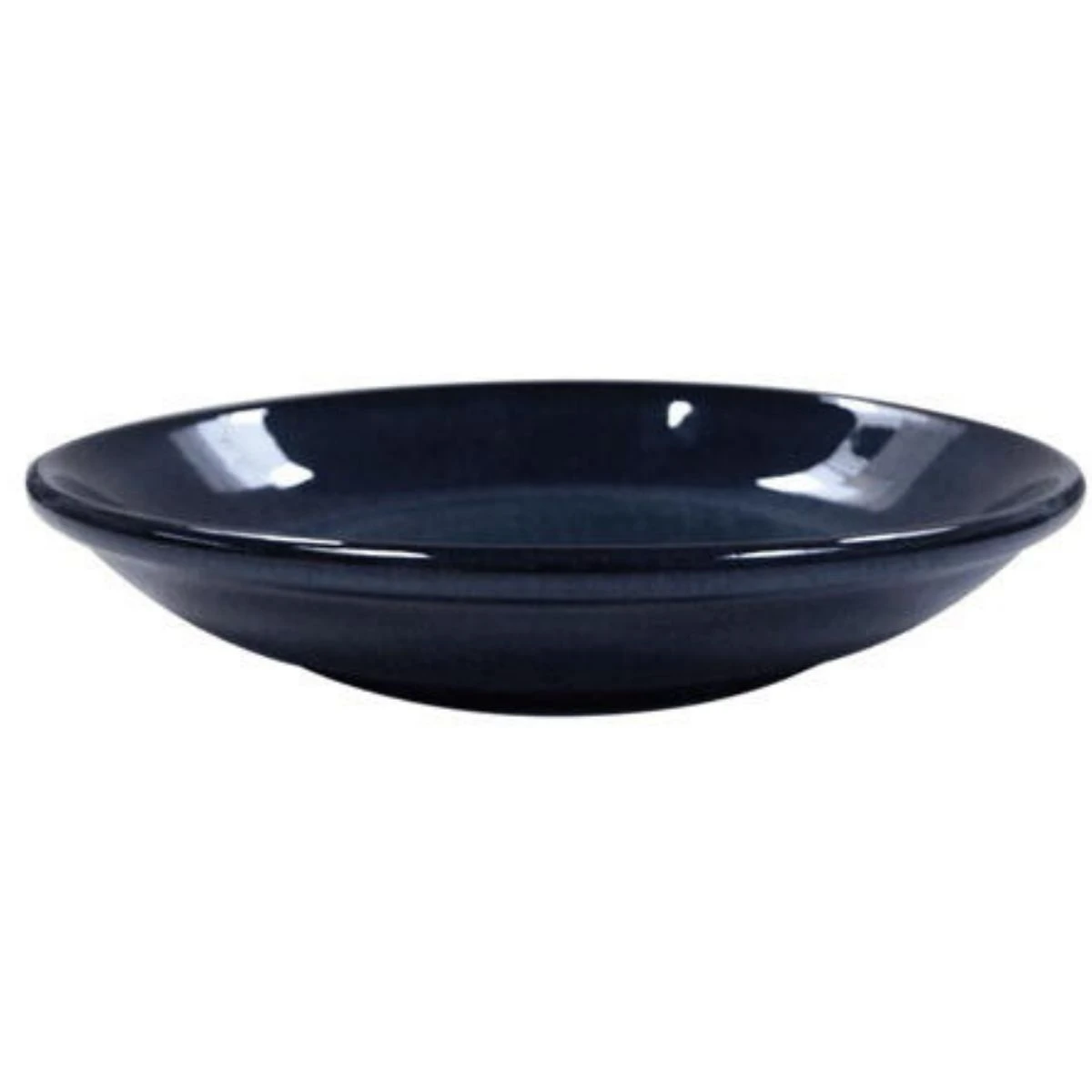 Tallerken Dyb 21cm - Blå stentøj 5010958  color Blå