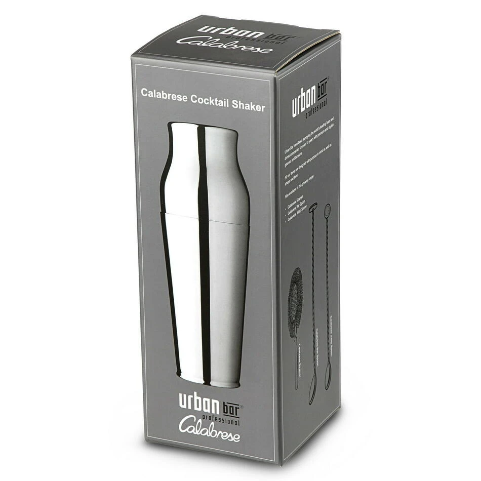 Calabrese 2pc Cocktail Shaker - Urbanbar UB123 by Urban Bar color Sølv