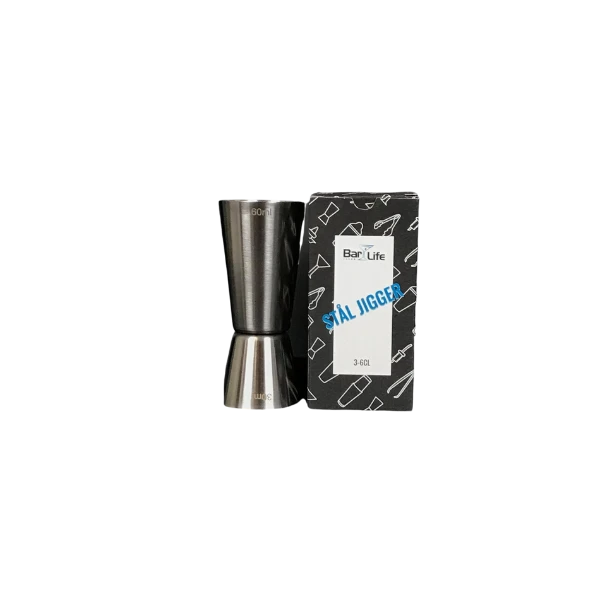 Dobbelt jigger børstet - rustfrit stål (3 / 6cl) 019-3 by PRIME BAR color Sølv