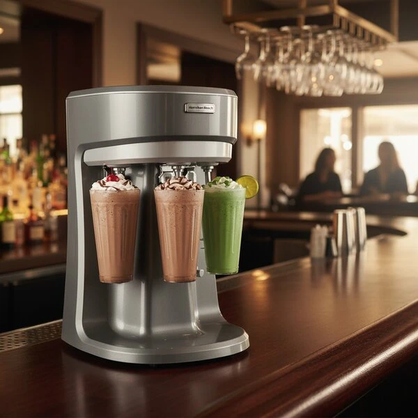 Drinkmixer Triple Hamilton Beach m/3 stålbægre HMD400-CE by Hamilton B color Sort