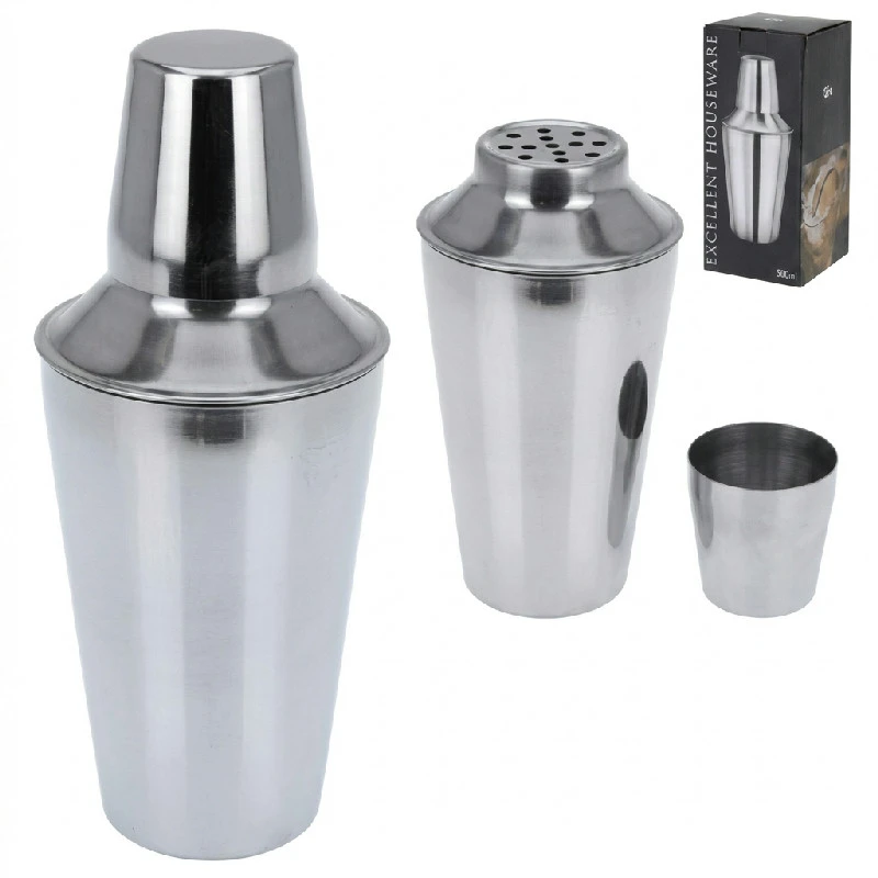 Cocktail Shaker 500ml stål 2017174 by Koop color Sølv
