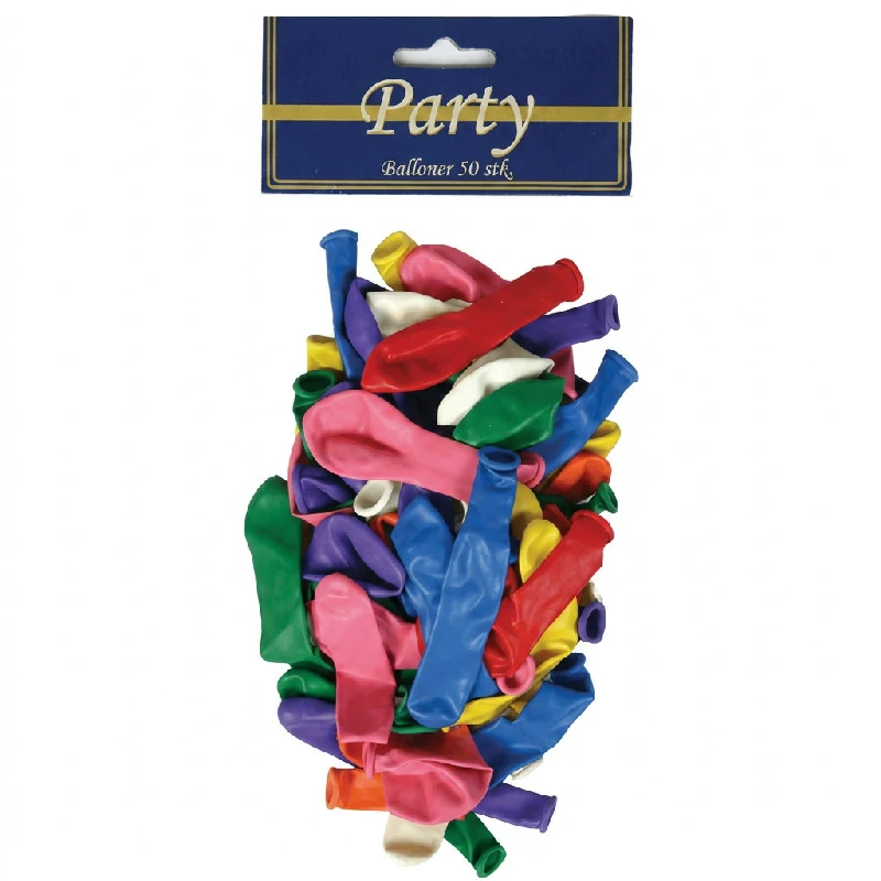 Balloner i assorterede farver - 40 stk. 4200075  color Sort