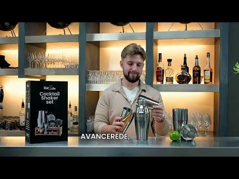 Urban Bar Footed Coley 3 Piece Shaker - Poleret Sølv
