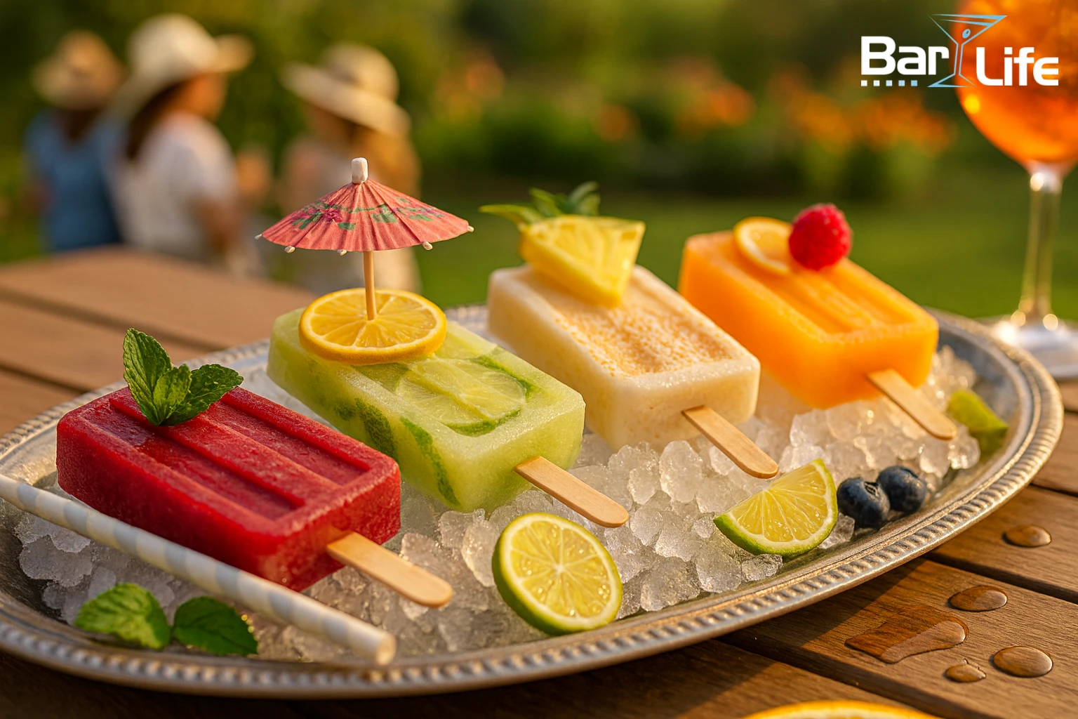  mojito is, strawberry daiquiri is, pina colada is, aperol spritz is, espresso martini is, drinks på pind, alkoholfrie is, sommer cocktails, is med alkohol, hjemmelavet cocktail is, fest drinks inspiration